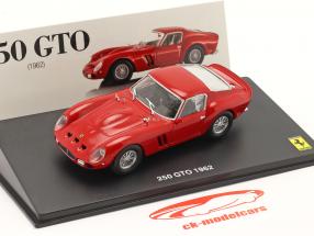 Ferrari 250 GTO Année de construction 1962 avec Vitrine rouge 1:43 Altaya