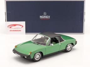 VW-Porsche 914 2.0 Byggeår 1975 grøn metallisk 1:18 Norev