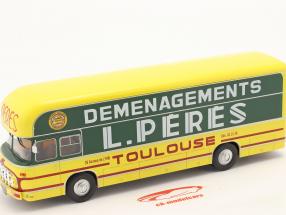 Berliet PLR 8 MU Bus L. Peres bouwjaar 1965 geel / groente 1:43 Hachette