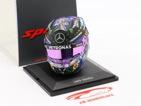 Lewis Hamilton #44 Ganador británico GP Silverstone fórmula 1 2021 casco 1:5 Spark