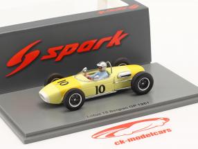 Willy Mairesse Lotus 18 #10 belgisk GP formel 1 1961 1:43 Spark