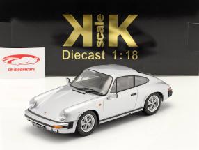 Porsche 911 Carrera Coupe 3.2 1988 250.000 silbergrau 1:18 KK-Scale