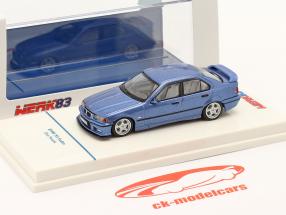 BMW M3 (E36) Sedan blå metallisk 1:64 Werk83