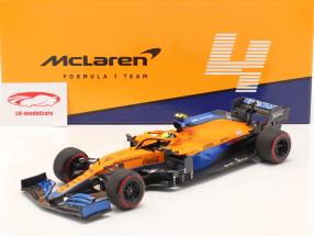 Lando Norris McLaren MCL35M #4 4ème Bahreïn GP formule 1 2021 1:18 Minichamps