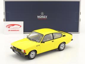Opel Kadett C GT/E bouwjaar 1977 geel 1:18 Norev