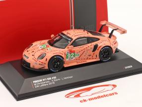 Porsche 911 RSR #92 winnaar LMGTE-Pro klas Pink Pig 24h LeMans 2018 1:43 ixo