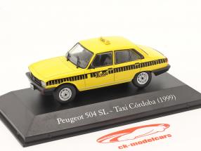 Peugeot 504 SL Taxi Cordoba 1999 amarillo / negro 1:43 Hachette