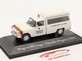 Peugeot 404 Cargo Patrullas year 1980 white 1:43 Hachette