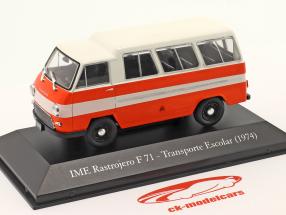 IME Rastrojero F71 varevogn 1974 orange / hvid 1:43 Hachette