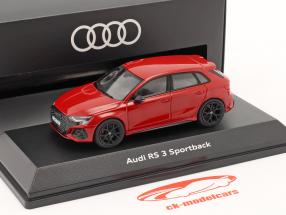 Audi RS 3 Sportback tango rød 1:43 iScale