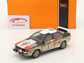 Audi quattro A1 #1 gagnant Lombard RAC Rallye 1982 Mikkola, Hertz 1:24 Ixo