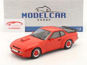 Porsche 924 Carrera GT Año de construcción 1981 rojo / rojo llantas 1:18 Model Car Group