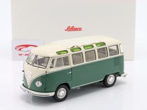Volkswagen VW Bulli T1b (Typ 2) Samba verde / Blanco 1:18 Schuco