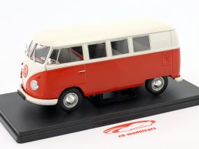 Volkswagen VW T1 varevogn Byggeår 1960 rød / hvid 1:24 Hachette