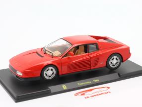 Ferrari Testarossa year 1984 red 1:24 Bburago
