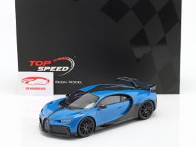 Bugatti Chiron Pur Sport Année de construction 2020 bleu / le noir 1:18 TrueScale