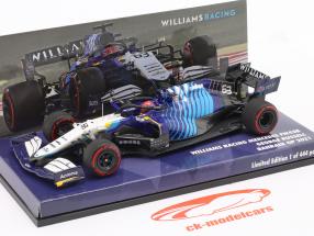 George Russell Williams FW43B #63 Baréin GP fórmula 1 2021 1:43 Minichamps