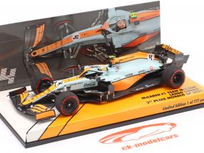 Lando Norris McLaren MCL35M #4 3 Monaco GP formel 1 2021 1:43 Minichamps