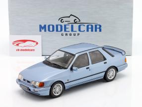Ford Sierra Cosworth Año de construcción 1988 azul plateado metálico 1:18 Model Car Group