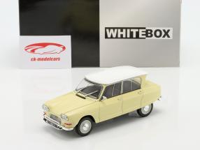 Citroen Ami 6 Baujahr 1961 hellgelb / weiß 1:24 WhiteBox