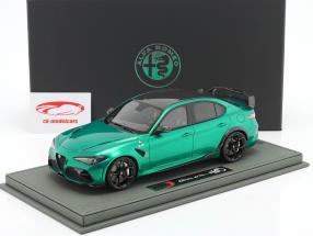Alfa Romeo Giulia GTAM Año de construcción 2020 Montreal verde 1:18 BBR