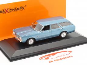 Ford Taunus Turnier year 1970 light blue metallic 1:43 Minichamps