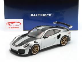 Porsche 911 (991 II) GT2 RS Weissach paquetes 2017 GT plata / dorado llantas 1:18 AUTOart