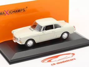 Peugeot 404 Coupe year 1962 cream white 1:43 Minichamps