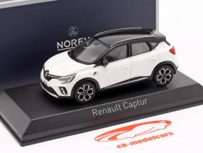 Renault Captur Baujahr 2020 weiß / mit schwarzem Dach 1:43 Norev