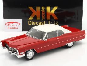 Cadillac DeVille with softtop year 1967 red 1:18 KK-Scale