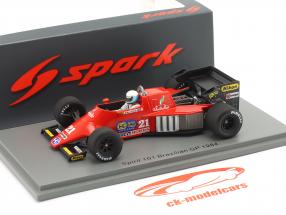 Mauro Baldi Spirit 101 #21 brasiliansk GP formel 1 1984 1:43 Spark