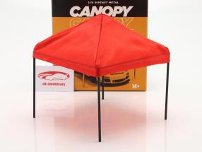 pavillon de tente rouge / le noir 1:18 American Diorama