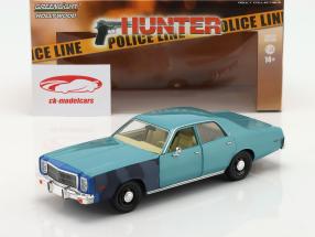Plymouth Fury 1977 Séries TV Hunter (1984-91) bleu 1:24 Greenlight
