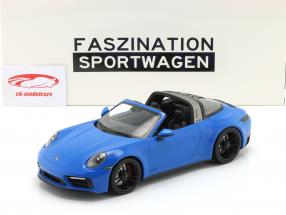 Porsche 911 (992) Targa 4 GTS Год постройки 2021 shark синий 1:18 Minichamps