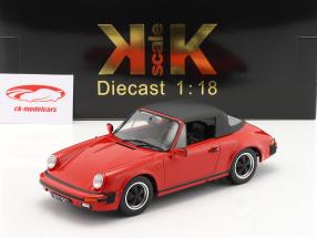 Porsche 911 SC convertible Année de construction 1983 rouge 1:18 KK-Scale