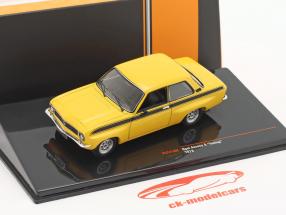 Opel Ascona A Tuning Año de construcción 1973 amarillo oscuro / negro 1:43 Ixo
