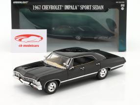 Chevrolet Impala Sport Sedan Byggeår 1967 sort 1:24 Greenlight