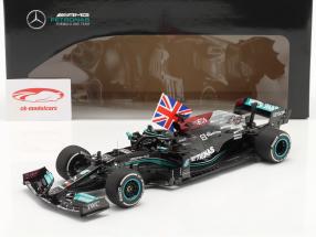Lewis Hamilton Mercedes-AMG F1 W12 #44 vinder britisk GP formel 1 2021 1:18 Minichamps