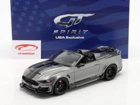 Ford Shelby Mustang Super Snake convertible 2021 Gris / negro 1:18 GT-Spirit