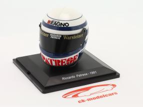 Riccardo Patrese #29 Ragno Arrows Beta Racing Team Fórmula 1 1981 capacete 1:5 Spark Editions