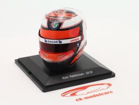 Kimi Räikkönen #7 Alfa Romeo Racing Fórmula 1 2019 capacete 1:5 Spark Editions