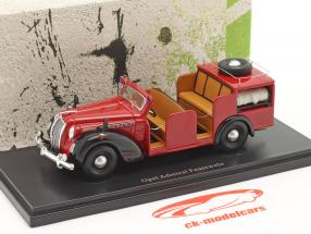 Opel Admiral fire department year 1938 red 1:43 AutoCult