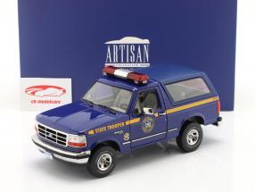 Ford Bronco XLT New York State Police 1996 blue 1:18 Greenlight