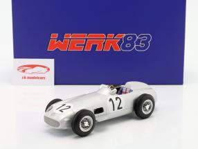 Stirling Moss Mercedes-Benz W196 #12 ganador British GP fórmula 1 1955 1:18 WERK83