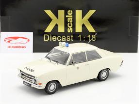 Opel Kadett B Polizei Deutschland Baujahr 1972 weiß 1:18 KK-Scale