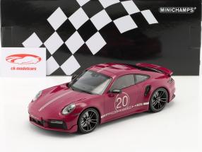 Porsche 911 (992) Turbo S Sport Design Paket Año de construcción 2021 rojo 1:18 Minichamps