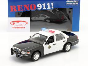 Ford Crown Victoria "Reno 911 !" policía Año de construcción 1998 1:24 Greenlight