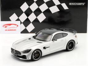 Mercedes-Benz AMG GT-R Byggeår 2021 sølv 1:18 Minichamps