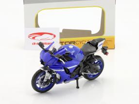 Yamaha YZF-R1 Anno di costruzione 2021 blu / Nero 1:12 Maisto
