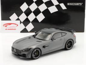 Mercedes-Benz AMG GT-R Año de construcción 2021 estera gris metálico 1:18 Minichamps